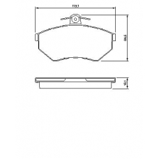 0 986 424 468 BOSCH Комплект тормозных колодок, дисковый тормоз