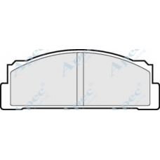 PAD137 APEC Комплект тормозных колодок, дисковый тормоз