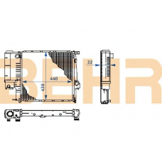 2109046 BEHR Radiator