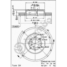 09.5457.20 BREMBO Тормозной диск