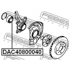 DAC40800040 FEBEST Подшипник ступицы колеса