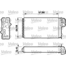 812161 VALEO Теплообменник, отопление салона