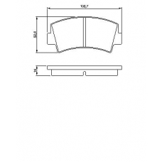 0 986 424 421 BOSCH Комплект тормозных колодок, дисковый тормоз