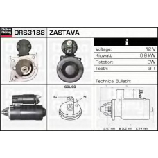 DRS3188 DELCO REMY Стартер