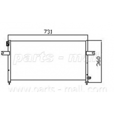 PXNCW-021 Parts mall Конденсатор, кондиционер