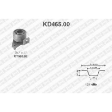 KD465.00 SNR Комплект ремня грм