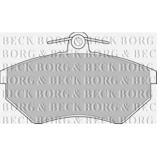 BBP1427 BORG & BECK Комплект тормозных колодок, дисковый тормоз