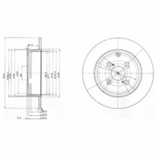 BG3974 DELPHI Тормозной диск