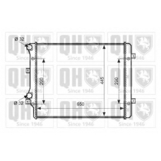 QER2360 QUINTON HAZELL Радиатор, охлаждение двигателя