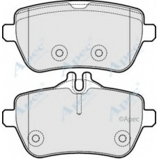 PAD1908 APEC Комплект тормозных колодок, дисковый тормоз