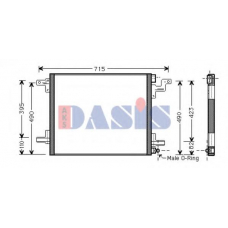 122003N AKS DASIS Конденсатор, кондиционер