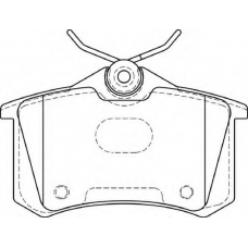 FD7394A NECTO Комплект тормозных колодок, дисковый тормоз