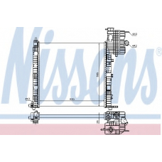 62573 NISSENS Радиатор, охлаждение двигателя