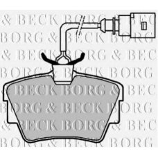 BBP1822 BORG & BECK Комплект тормозных колодок, дисковый тормоз