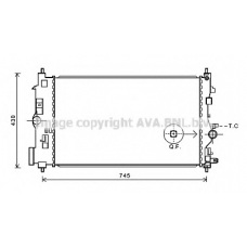 OL2591 AVA Радиатор, охлаждение двигателя