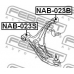 NAB-023B FEBEST Подвеска, рычаг независимой подвески колеса