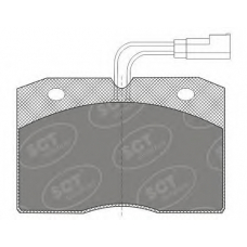 SP 604 PR SCT Комплект тормозных колодок, дисковый тормоз
