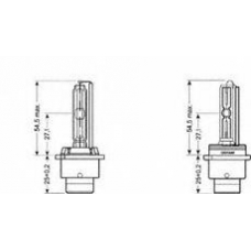 66240SVS OSRAM Лампа накаливания, фара дальнего света; Лампа нака