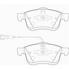 FD7395A NECTO Комплект тормозных колодок, дисковый тормоз