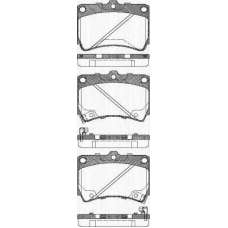 8110 18010 TRISCAN Комплект тормозных колодок, дисковый тормоз