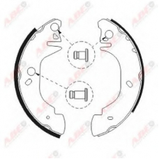 C0G049ABE ABE Комплект тормозных колодок