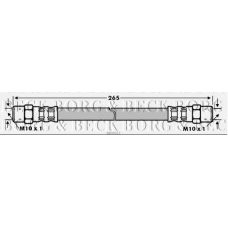 BBH6033 BORG & BECK Тормозной шланг