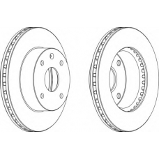 DDF1257-1 FERODO Тормозной диск