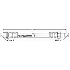 FBH6635 FIRST LINE Тормозной шланг