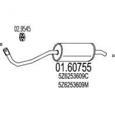 01.60755 MTS Глушитель выхлопных газов конечный
