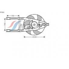 FT7543 GERI Вентилятор, охлаждение двигателя