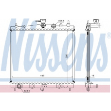 62902A NISSENS Радиатор, охлаждение двигателя