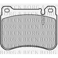 BBP1998 BORG & BECK Комплект тормозных колодок, дисковый тормоз