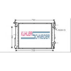 0914201 KUHLER SCHNEIDER Радиатор, охлаждение двигател