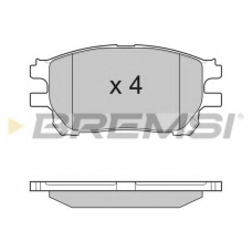 BP3191 BREMSI Комплект тормозных колодок, дисковый тормоз
