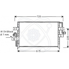 30W0020 ELECTRO AUTO Конденсатор, кондиционер