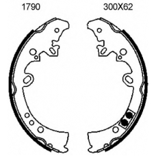 01790 BSF Комплект тормозных колодок