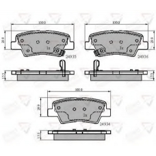 ADB32023 COMLINE Комплект тормозных колодок, дисковый тормоз