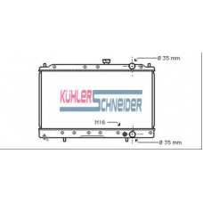 0510101 KUHLER SCHNEIDER Радиатор, охлаждение двигател