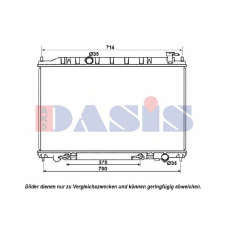 070112N AKS DASIS Радиатор, охлаждение двигателя