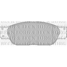 BBP1704 BORG & BECK Комплект тормозных колодок, дисковый тормоз