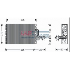 8700081 KUHLER SCHNEIDER Испаритель, кондиционер