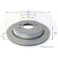ADC1325V COMLINE Тормозной диск