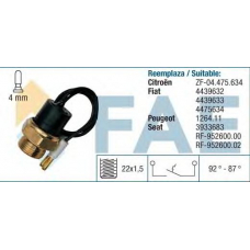 37460 FAE Термовыключатель, вентилятор радиатора