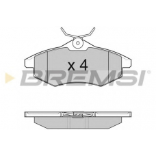 BP3008 BREMSI Комплект тормозных колодок, дисковый тормоз