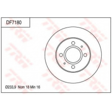 DF7180 TRW Тормозной диск