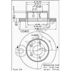 09.5649.10 BREMBO Тормозной диск