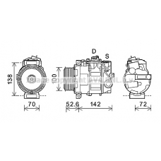 MSK639 AVA Компрессор, кондиционер