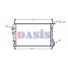 090072N AKS DASIS Радиатор, охлаждение двигателя