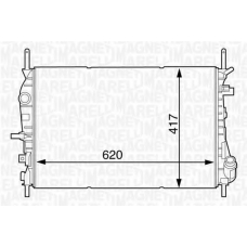 350213122300 MAGNETI MARELLI Радиатор, охлаждение двигателя