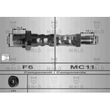 8911 Malo Тормозной шланг